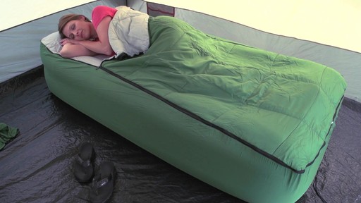 Guide Gear Twin Air Bed Fitted Cover / Sleeping Bag Green - image 9 from the video